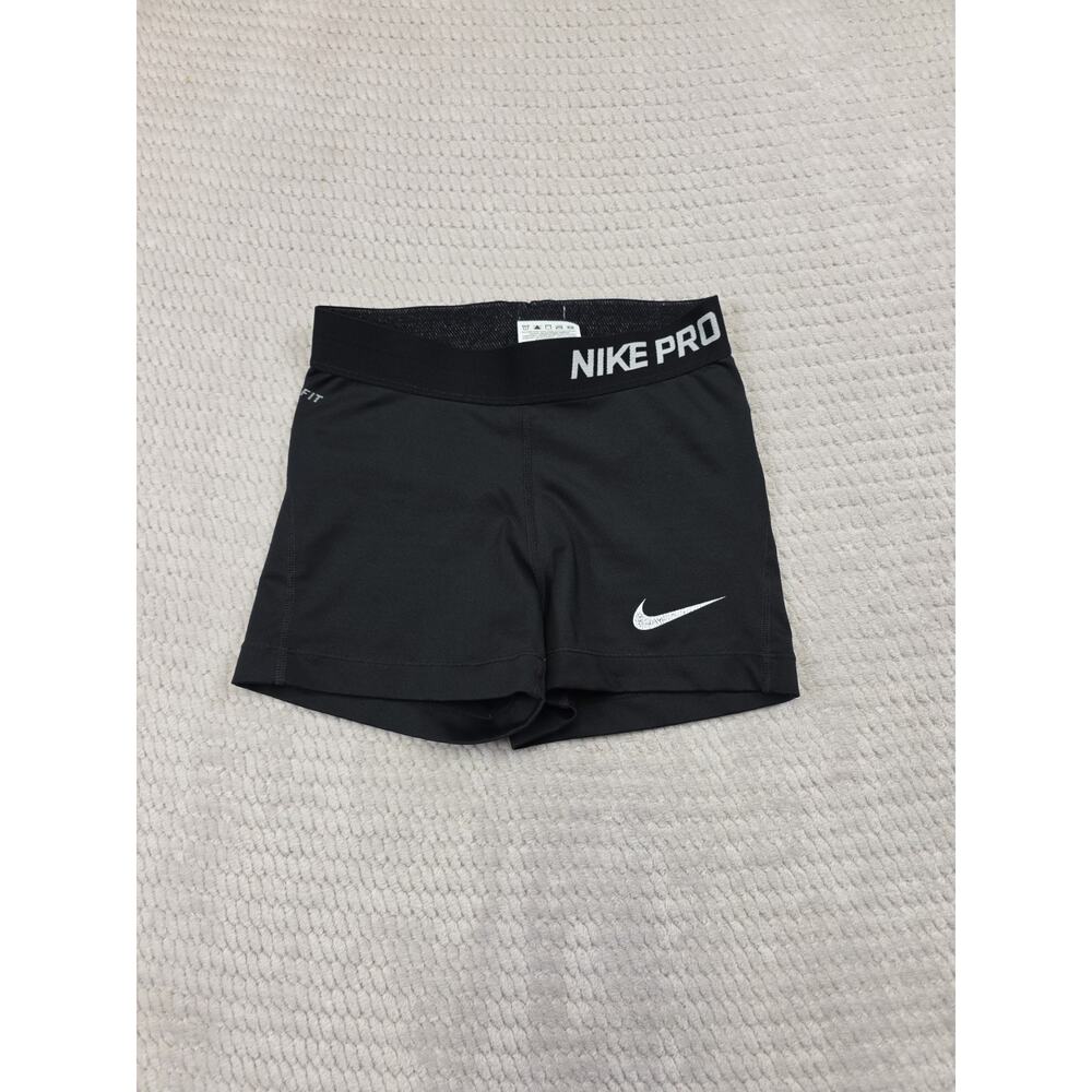 Nike Pro Shorts Womens XS Black Dri Fit Volley Ball Active Gym Sports Fitness